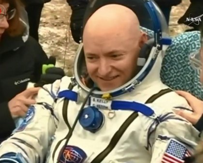 Astronaut Scott Kelly returned from the space station. 